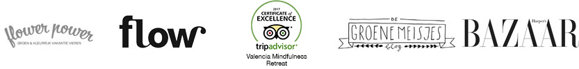 Valencia Bed and Breakfast Valencia Mindfulness Retreat recommended by: TripAdvisor Excellence, Flow Magazine, FlowerPower, De Groene Meisjes and Harper's Bazaar Valencia Bed and Breakfast Valencia Mindfulness Retreat recommended by: TripAdvisor Excellence, Flow Magazine, FlowerPower, De Groene Meisjes and Harper's Bazaar